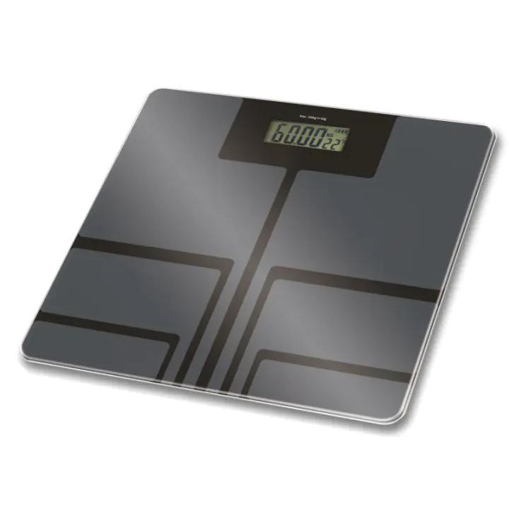 Кантар Rosberg R51650E, 180 кг, Дигитален, LCD дисплей, Сребрист, (55R51650EG)