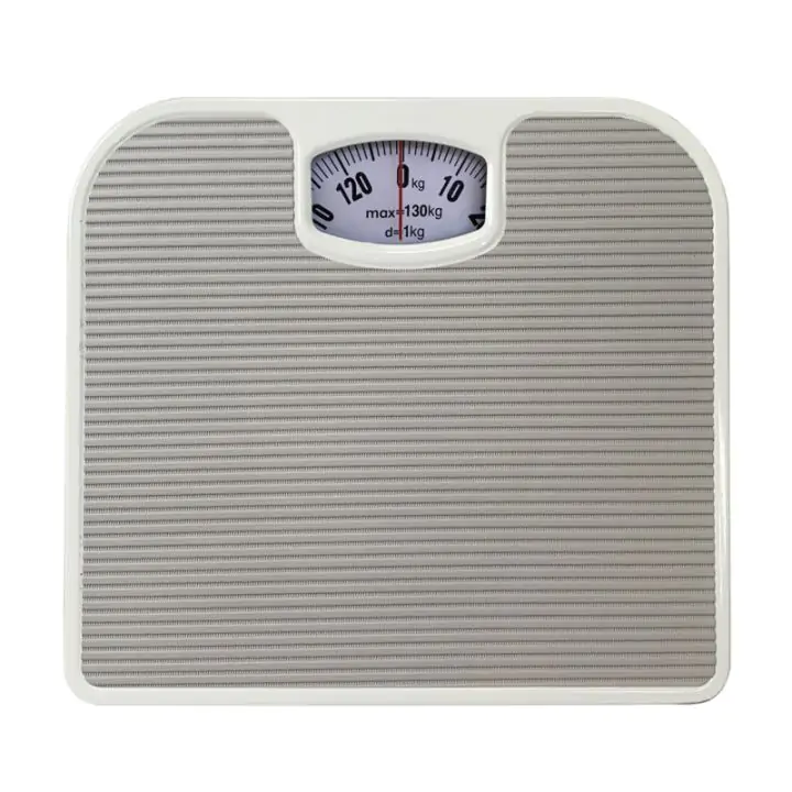 Механичен кантар Rosberg R51650H, До 130 кг, PVC кожена повърхност, Стоманена конструкция, Сив, (21260)