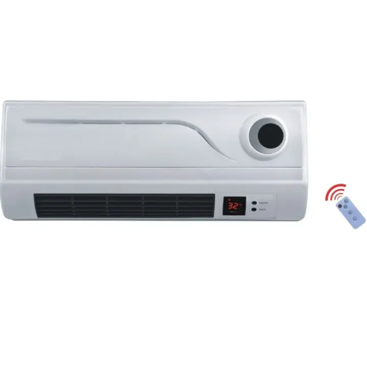 Керамична печка за стена Rosberg R51973A, 2000W, PTC, Таймер, Дист. управление, LED, Бял, (17729)