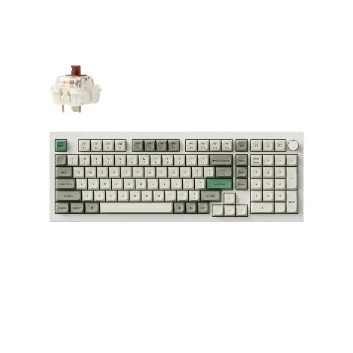 Механична клавиатура Keychron Q5 Max QMK Shell White - Gateron Jupiter Brown, (35938753)
