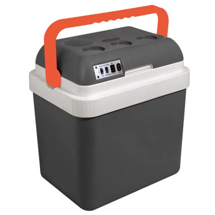 Хладилна кутия Oliver Voltz OV51448A24, 24 литра, DC 12V/220-240V, Отопление 50C, Oхлаждане 13-18C, Сив/оранжев, (35932244)