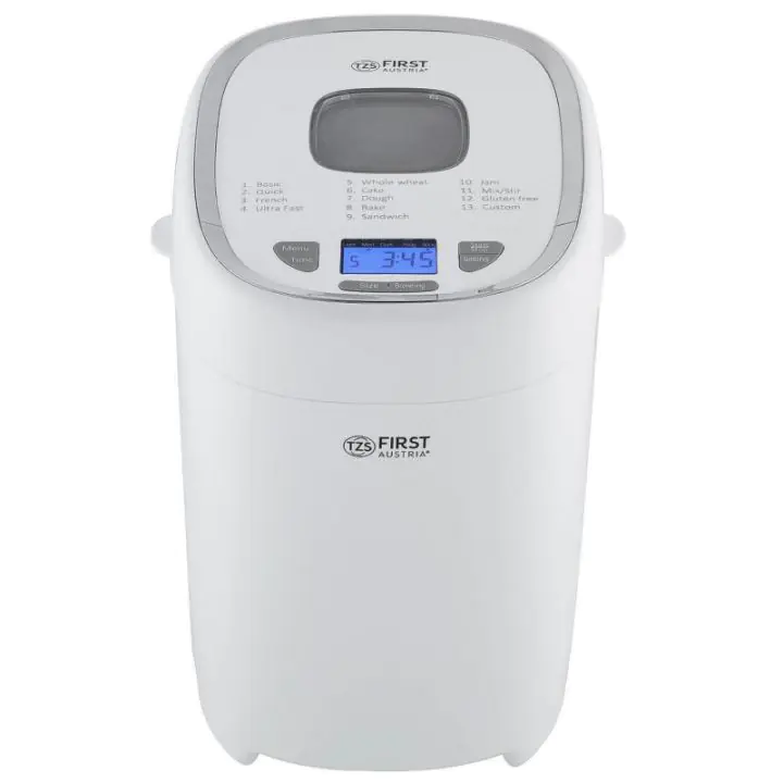 Хлебопекарна First Austria FA-5150-3, 550W, 13 програми, 2 размера, 3 нива на изпичане, Бял, (35930848)