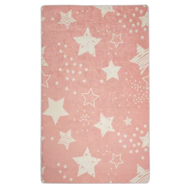 Kилим Chilai Home 876CHL1121, 100x160 см, Aнтибактериални кадифени нишки, Розов, (876CHL1121)