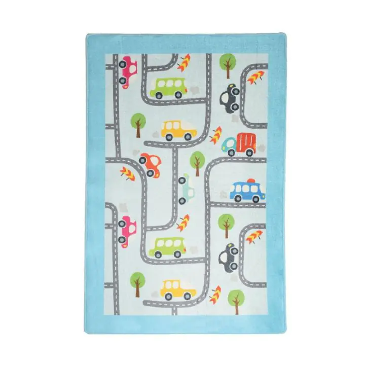 Килим за детска стая Chilai Home 876CHL1065, 100% Кадифена тъкан, 100х160 см, Антибактериален, Многоцветен, (876CHL1065)