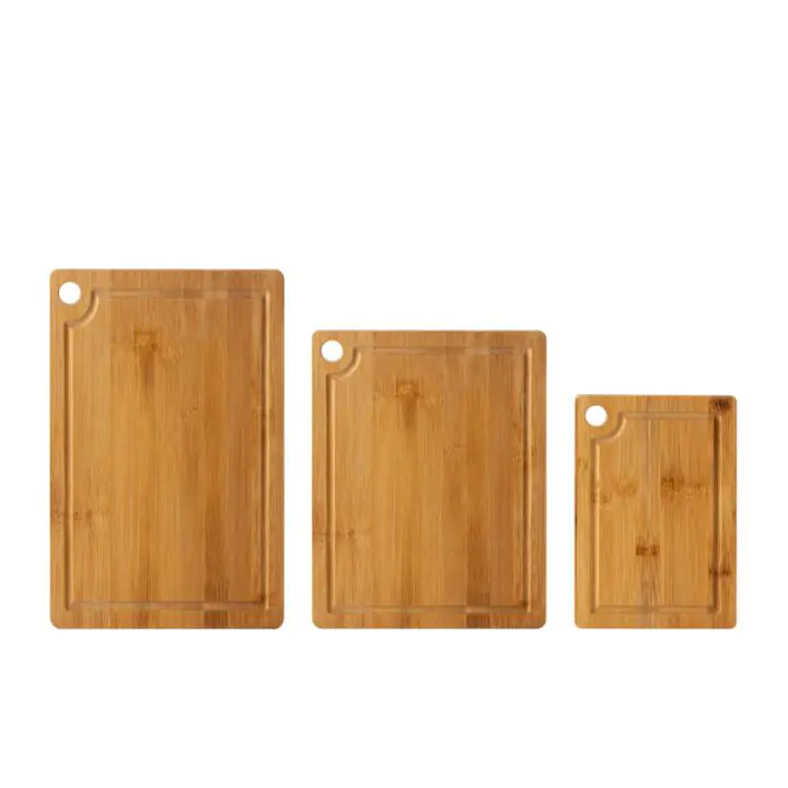 Комплект дъски за рязане Rosberg R51635D3, 3 бр, Двустранни, Бамбук, Кафяв, (35930837)