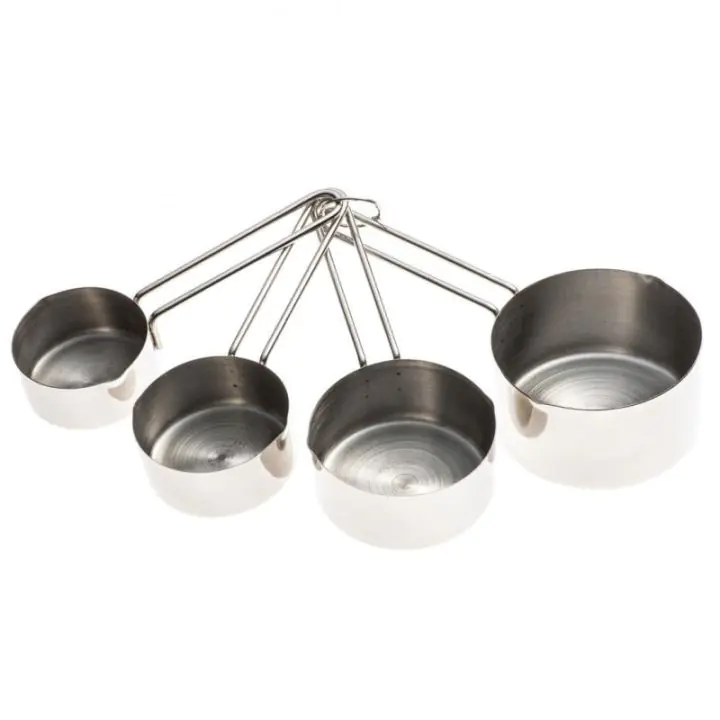 Комплект мерителни купички Kinghoff KH 4025, 4 броя, 60/80/125/250 мл, Инокс, (9999KH4025)