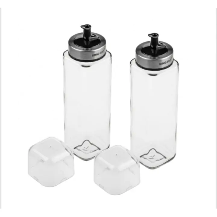 Комплект оливерници Kinghoff KH 1645, За олио и оцет, 270 мл, Защита от влага, Стъкло, (9999KH1645)