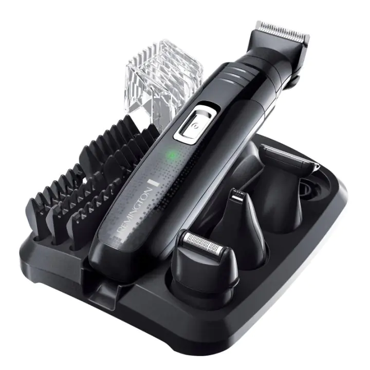Комплект Remington Groom Kit PG6130, 2-20 мм, 4 накрайника, Самонаточващи се ножчета, Черен, (17846)