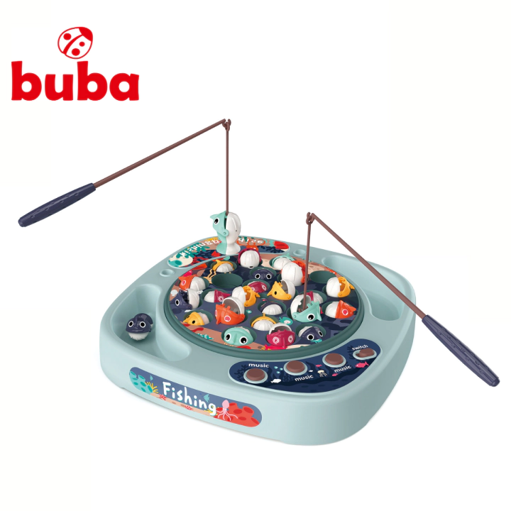 Комплект за риболов Buba Fishing 889-215, 24 рибки, сив, (14907)