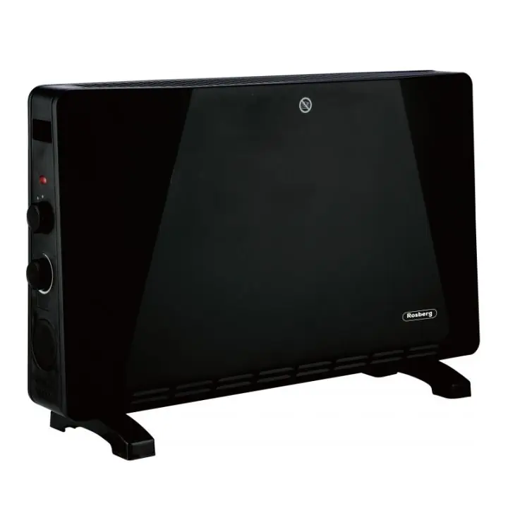 Конвектор за под Rosberg R51974E, 2500W, 3 степени, Термостат, Авто. изключване, Черен, (22185)