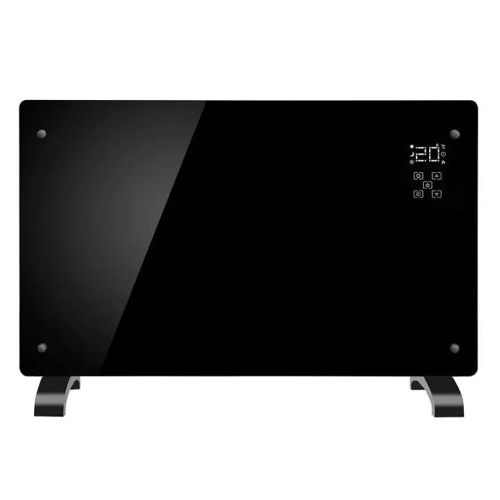 Конвекторна печка ELITE GHD-20, 2000W, Стъклен панел, Черен, (15994)