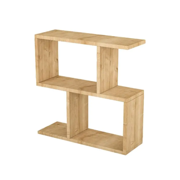 Конзола Kalune Design 854KLN2804, 60х60 см, 3 нива, Меламиново покритие, Кафяв, (854KLN2804)