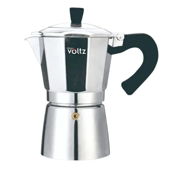 Кубинска кафеварка Oliver Voltz Florence OV51173J6, 6 чаши, 300 мл, Предпазен клапан, Сребрист, (35950085)