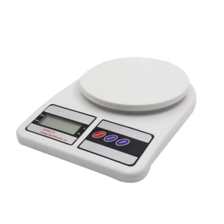 Кухненска везна Rosberg R51651A, До 7 кг, Точност до 1гр, LCD, Тара, Бял, (555551651A)