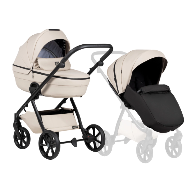 Tutis UNO 6+ Leather бебешка количка 2в1 151 Latte, (35945141)