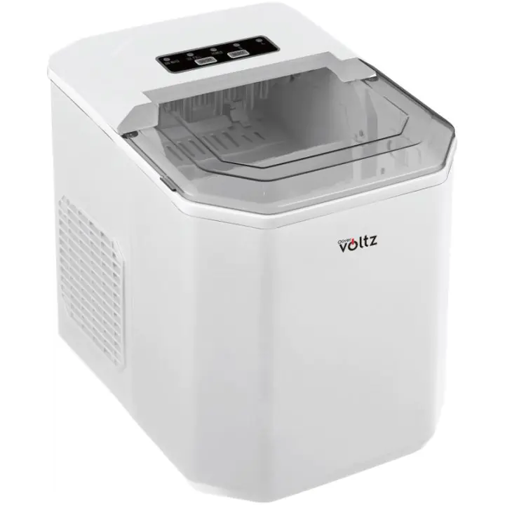 Ледогенератор Oliver Voltz OV51447B, 120W, 12 кг/24 часа, 1.3 л, 9 кубчета за цикъл работа, Индикатор за лед и вода, Бял, (35931000)