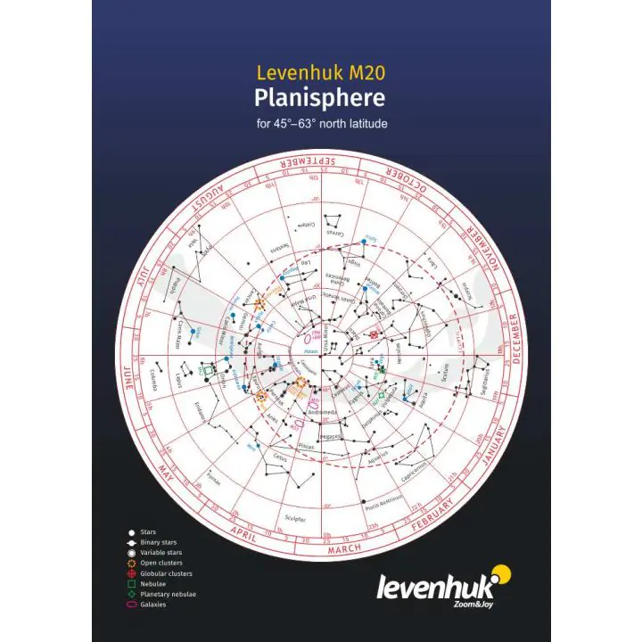 Голяма планисфера Levenhuk M20 (EN), (12785)