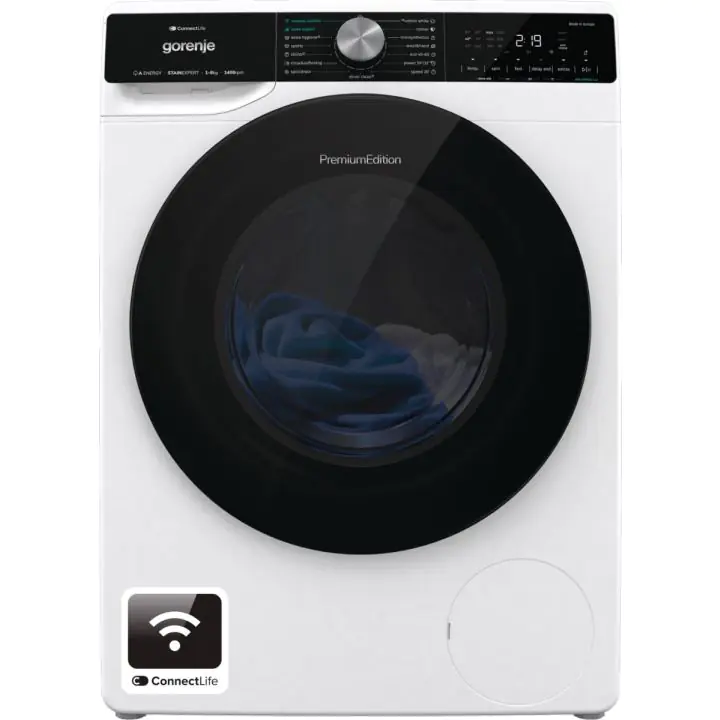 Перална машина GORENJE WNS84A2TWIFI, Инверторен мотор, 8 кг., Аква Стоп, WI FI, Бял, (20791)