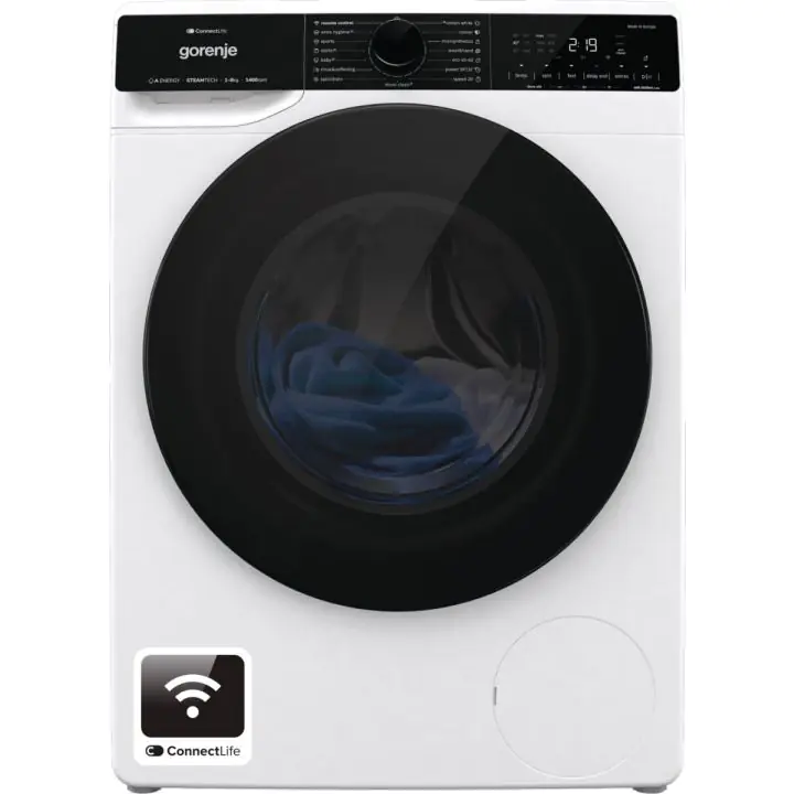 Перална машина GORENJE WPNA84A2TSWIFI, 8 кг., 1400 об./мин., Wi Fi, Aqua Stop, Бял, (20795)