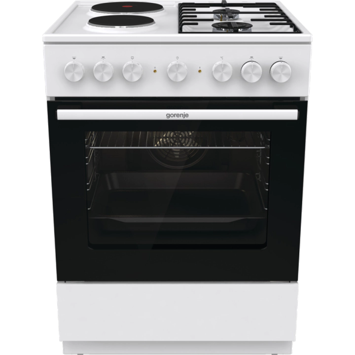 Комбинирана готварска печка Gorenje GK6B41WF, 71L, Бял, (35922891)