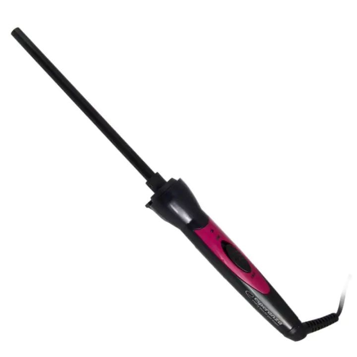 Маша за коса Esperanza Laura EBL014, Афрокъдрици, 10 мм, Керамика, Черен/розов, (9999EBL014)