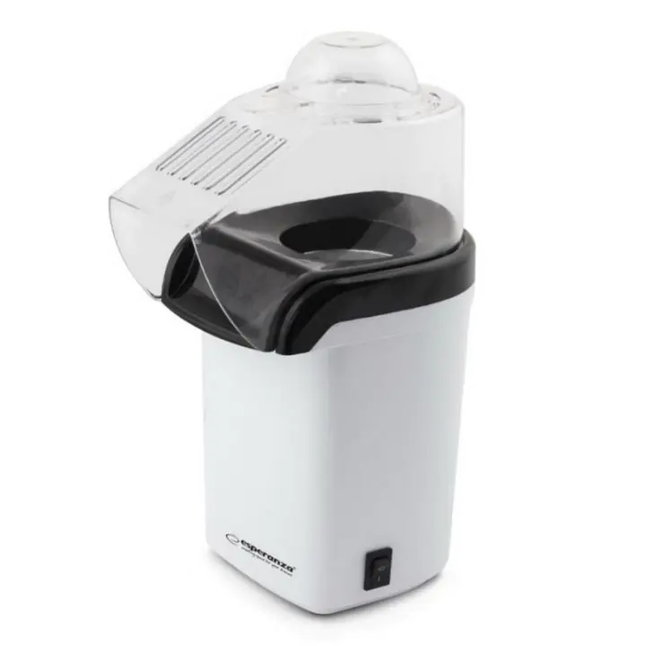 Машина за пуканки Esperanza EKP005W, 1200W, Без мазнина, Бял, (10752)