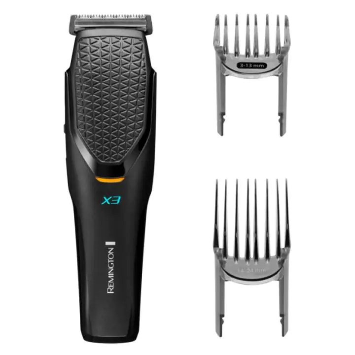 Машинка за подстригване Remington HC3000 POWER X3, 45 мин, V3 мотор, 0.5мм - 2.4 см, Самонаточващи остриета от японска стомана, Черен, (35949796)