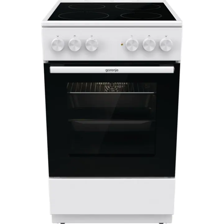 Готварска печка със стъклокерамичен плот Gorenje GEC5A61WG, 70 литра, бял, (13736)