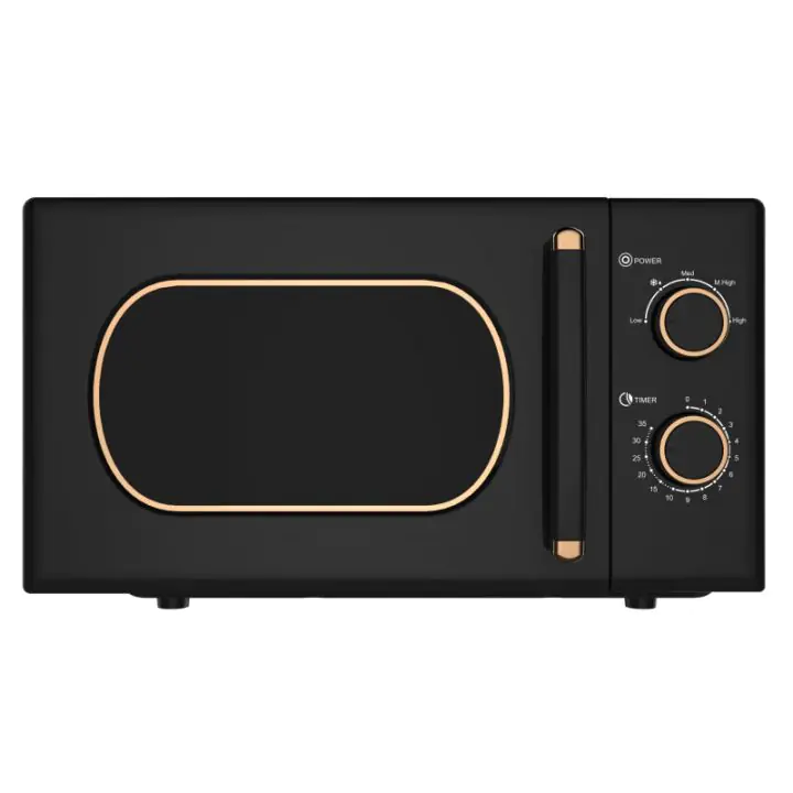 Микровълнова фурна Oliver Voltz OV51443E, 700W, 20 л, 5 степени, Таймер, Размразяване, Черен, (22245)