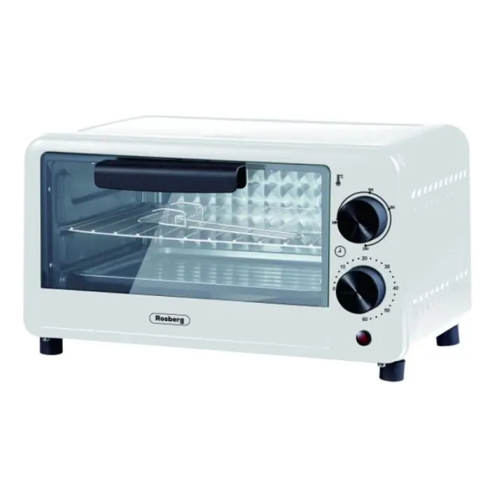 Мини фурна Rosberg R51441C, 800W, 9 литра, 100-230C, Аксесоари, Бял, (20674)
