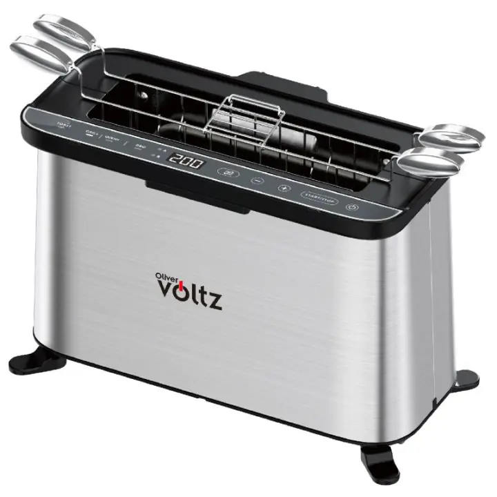 Мултифункционален уред за готвене 4в1 Oliver Voltz OV51015R, 1700W, 240x225 мм, Защита от прегряване, Инокс/Черен, (35946293)