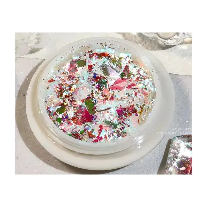 Парченца фолио ефект Счупено стъкло, медено червен хамелеон, (35923272)