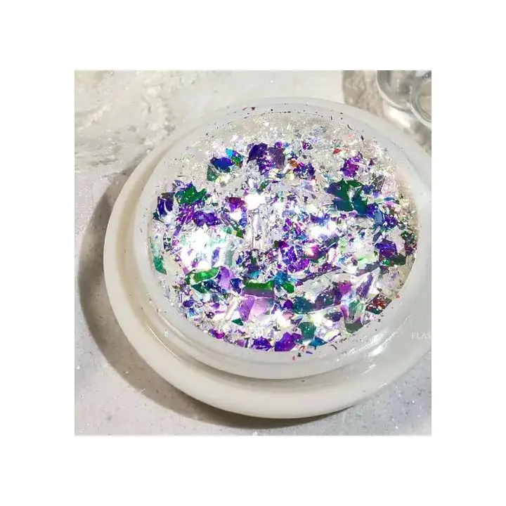 Парченца фолио ефект Счупено стъкло, лилав хамелеон, (35923271)