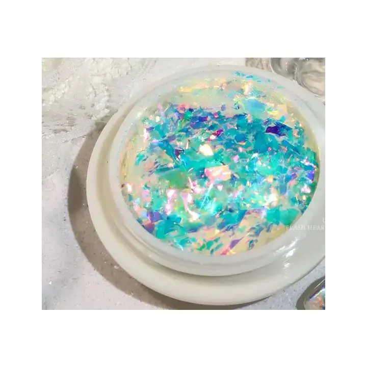 Парченца фолио, ефект Счупено стъкло, тюркоаз хамелеон, (35923276)