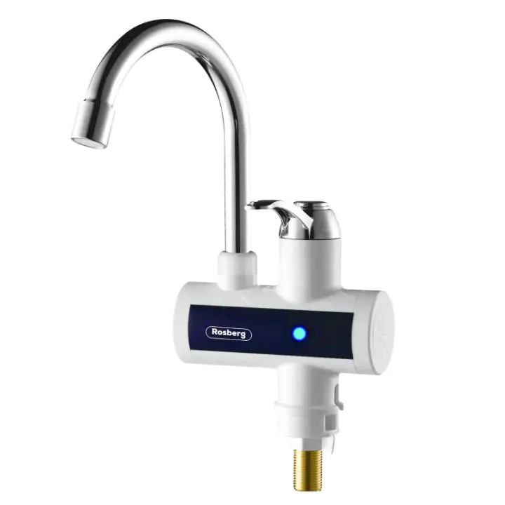 Нагревател за вода Rosberg R57100AW, 3600W, С дисплей, До 60C, За плот, Бял, (55R57100AW)