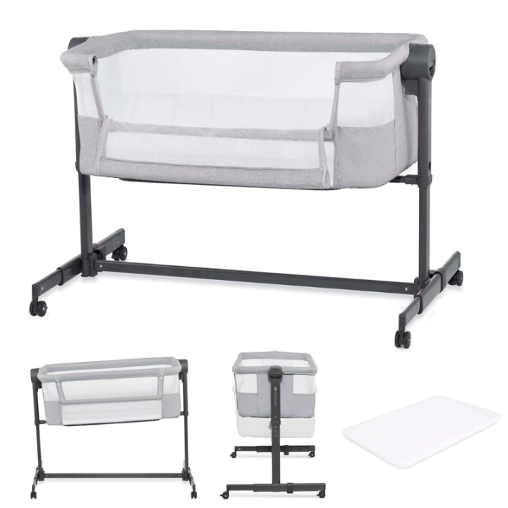 Бебешка кошара KinderKraft NESTEE UP 2 GREY, (35948676)