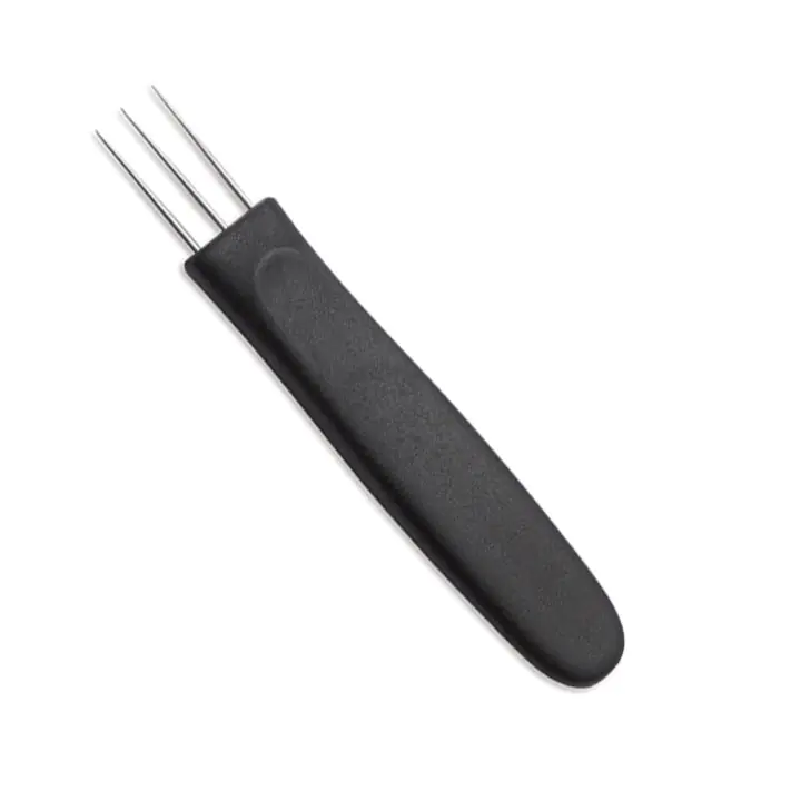 Нож за дупчене на колбаси, черен с 3 игли GIESSER 4065, (35945277)