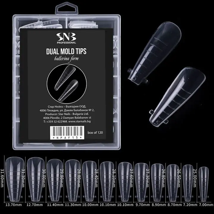 Горни форми за изграждане балерина, кутия, 120 бр., NPAF15, (35923599)