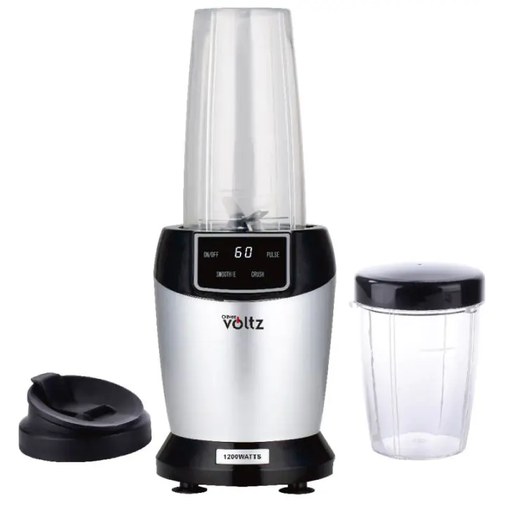 Нутри блендер Oliver Voltz OV51162FS, 1200W, 2 чаши, 1 L/800 мл, Без BPA, LED дисплей, Сребрист, (35949873)