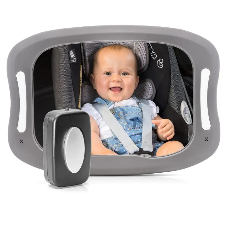 Огледало за наблюдение в автомобил Reer BabyView LED, (15285)