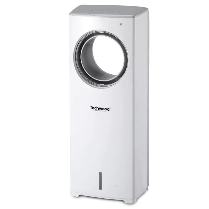 Охладител и овлажнител и освежител без перки Techwood TRF-7008, 110W, Осцилация, 3.22 m/s, 7.14 m3/min, 3 скорости, Таймер, Бял, (21292)