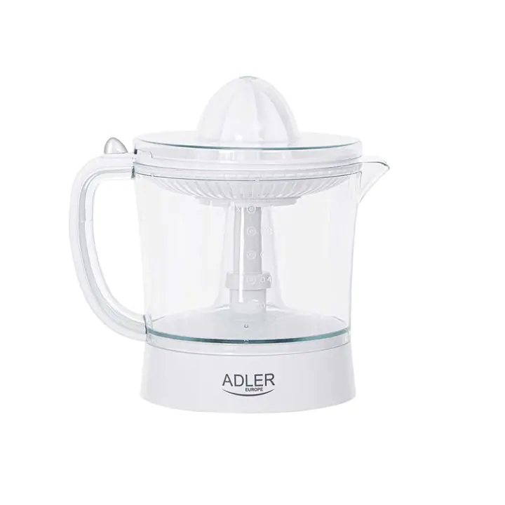 Сокоизстисквачка за цитруси ADLER AD 4009, 60W, 1 литър, 2 приставки, Автоматичнo въртене, Бял, (18664)