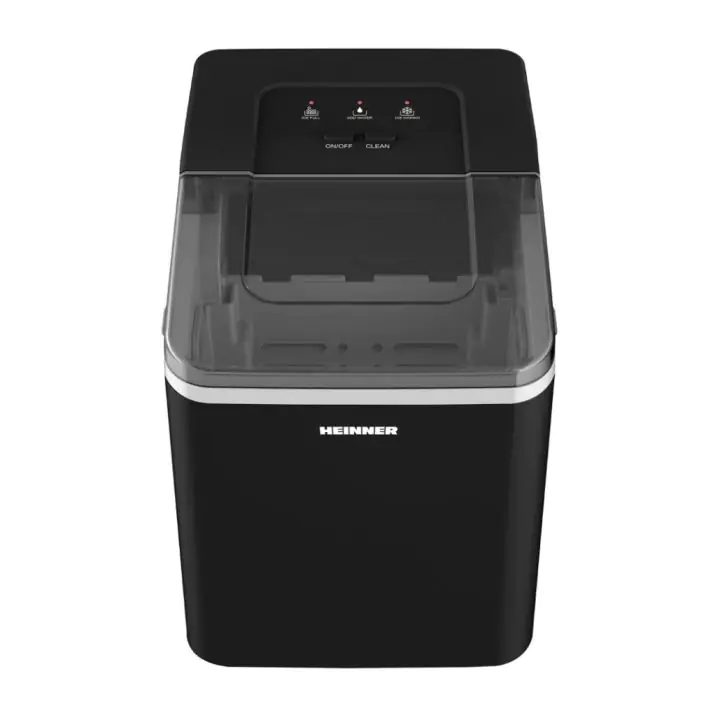 Ледогенератор HEINNER HIM-120BK, 12 кг/24 часа, 1.5L Резервоар, Самопочистване, Черен, (22430)
