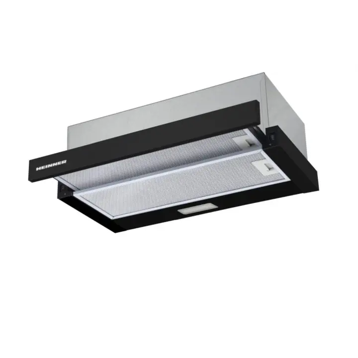 Абсорбатор за вграждане Heinner HTCH-F400BK, 358.4 м³/н, черен, (18833)