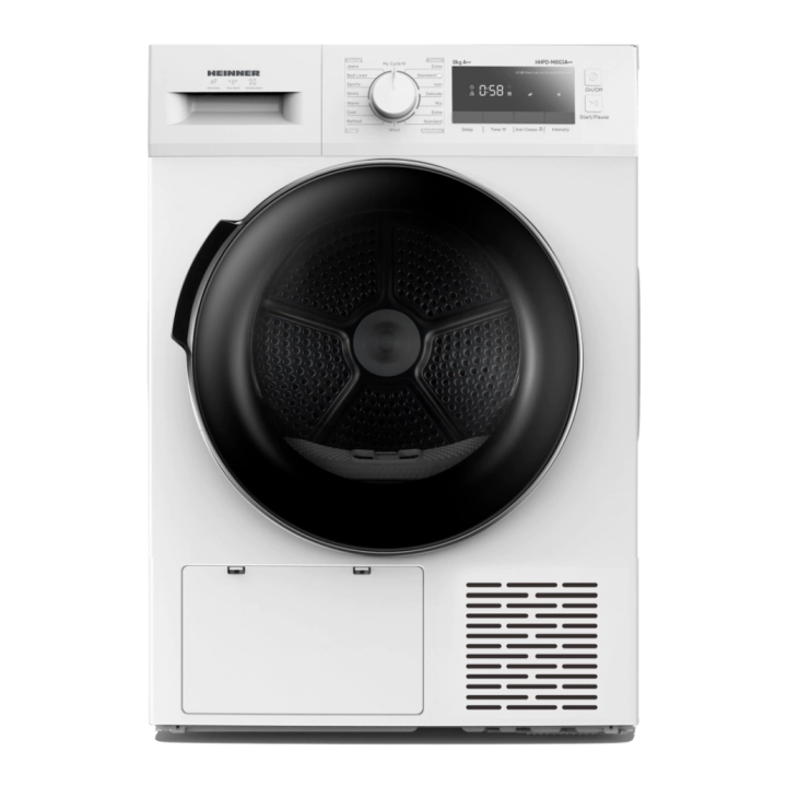Сушилня HEINNER HHPD-M8G3A++, 8кг., 14 Програми, LED Дисплей, Бял, (22435)