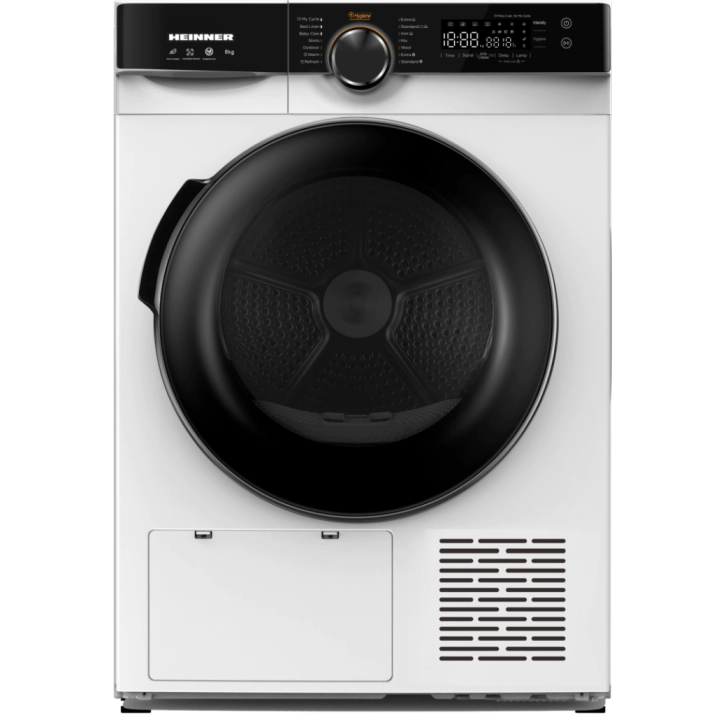 Сушилня HEINNER HHPD-M8K3A++, 8 кг., 14 Програми, Сензорно управление, Бял, (22436)