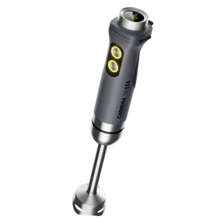 Пасатор Carrera No.554, 800W, 5 скорости, LCD дисплей, Трошене на лед, Иноксова приставка, Сив, (10394)