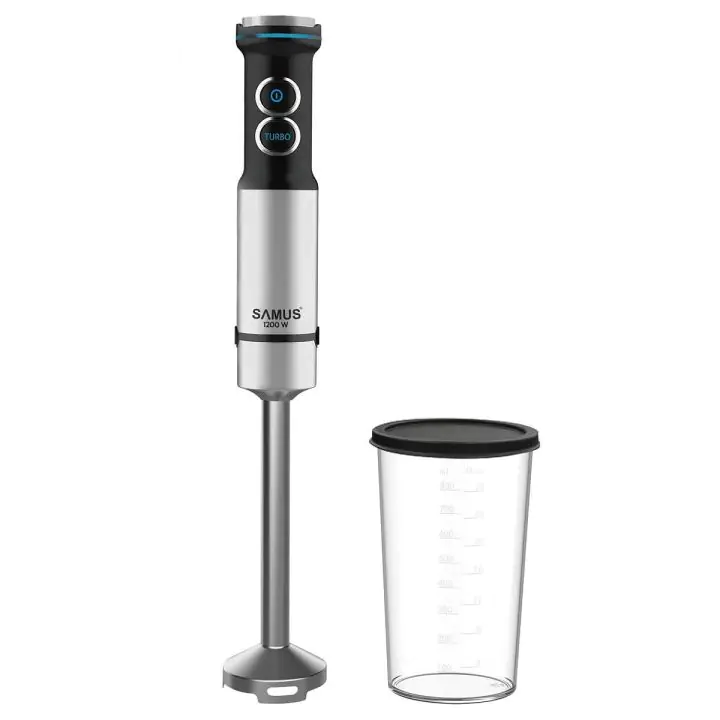 Пасатор samus SB1200S, 1200W, Турбо функция, Чаша 800 мл, Инокс, (22088)