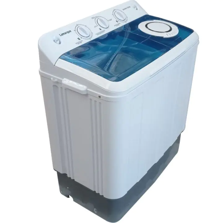 Пералня Lamarque SAWM-7585BL, 360W, 7 Kg, Таймер, Тиха работа, Син/бял, (17691)