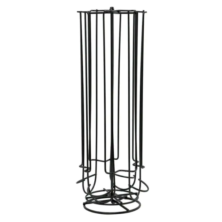 Поставка за капсули за кафе Kinghoff KH 1570, 28 капсули, Въртене на 360, Метална, Черен, (12703)